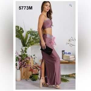 Miss Avenue Dusty Purple Maxi Skirt